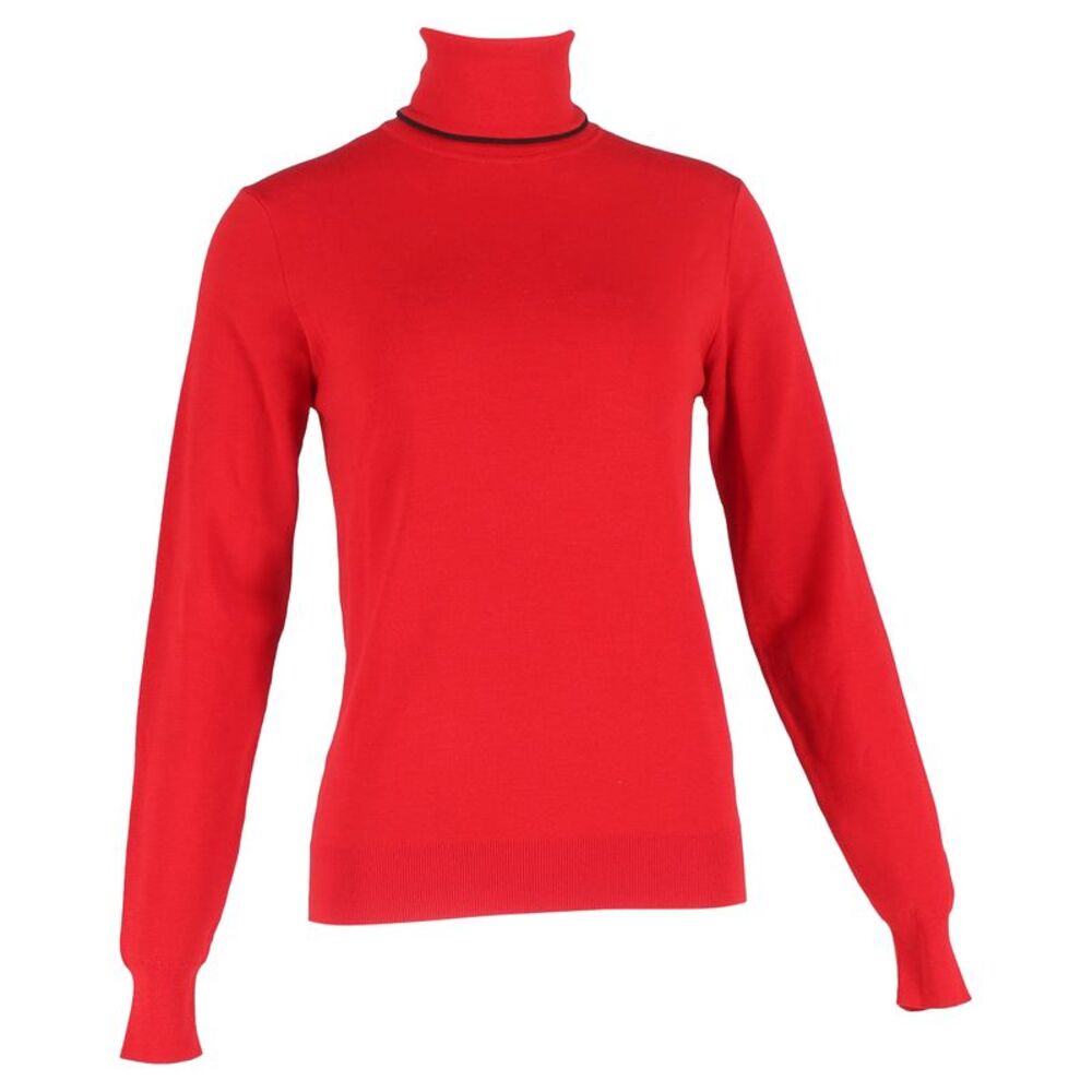 Dior Turtleneck Sweater in Red Wool